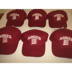 6PC LOT NEW MEXICO STATE AGGIES NEW 90S   HAT CAP DEADSTOCK  VINTAGE T7
